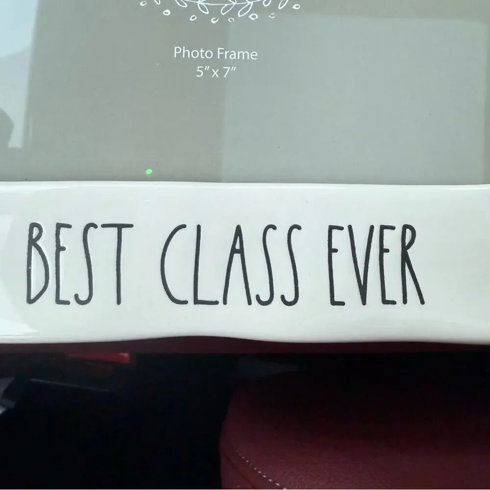 Rae Dunn Cream Photo Frame with Best class ever
